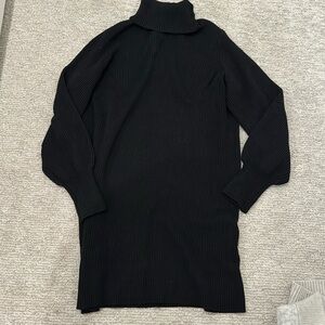Aritzia Wilfred Rebecca Merino Wool Sweater Dress in Black
